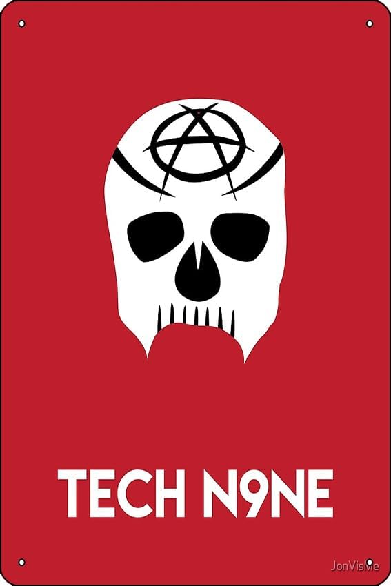 Office Tech For Men - Tech N9ne Worldy Angel ポスター メタルブリキ看板
