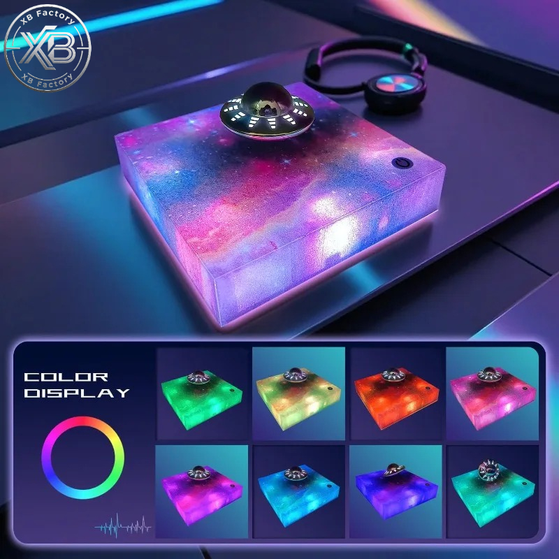 空中浮遊UFOランプ360度回転 °   回転式銀河ライトデ - Office Tech And Gadgets のレビューと価格