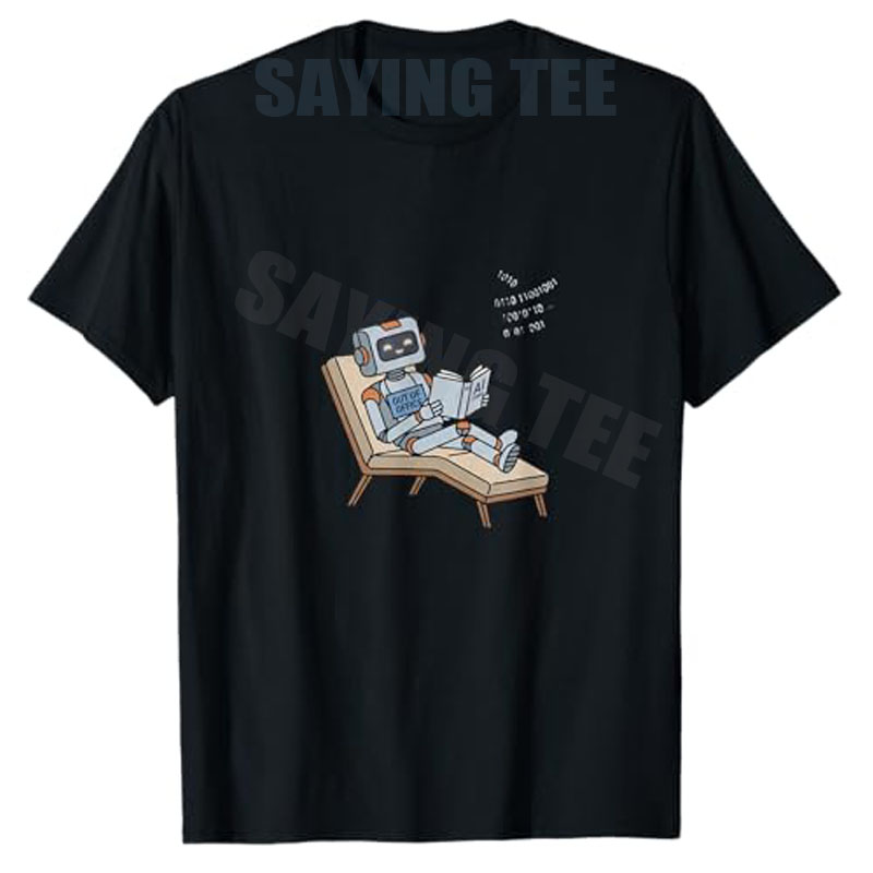 オフィスロボット読書AIコーディングユーモアTシャツY2kオ - Office Tech For Men のレビューと価格