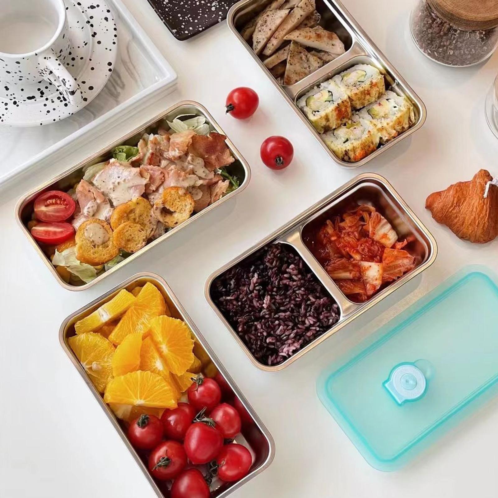 304ステンレス製ランチボックス弁当容器、漏れ防止密閉食品保 - Office Tech And Gadgets のレビューと価格